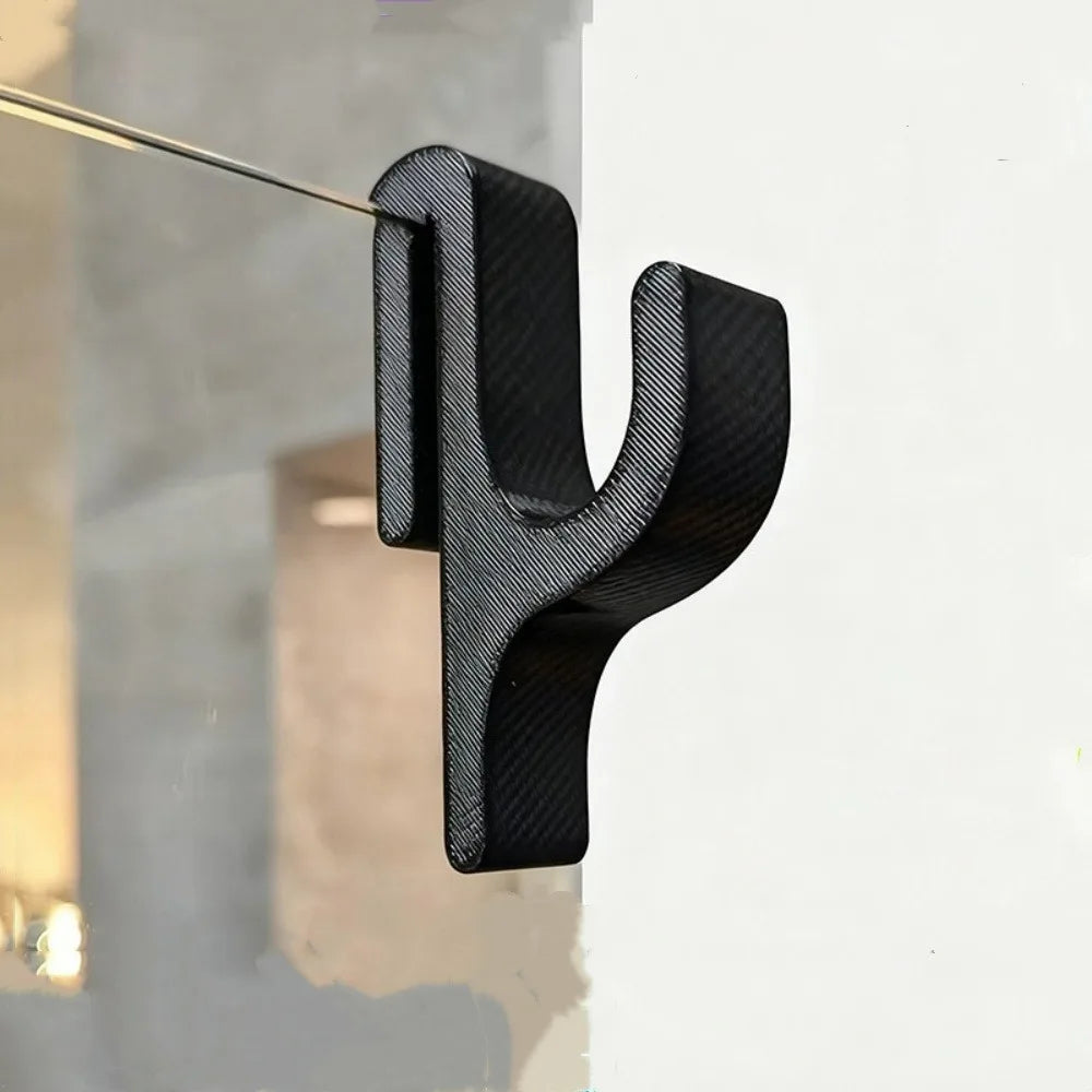 Portable Shower Hook Glass Door Clip – Towel & Clothes Organizer Bathroom Hook Clip Qme