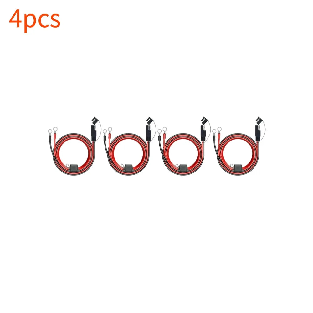 SAE Quick Disconnect Motorcycle Battery Charger Cable 10A Battery Charger Cable Qme 4pcs