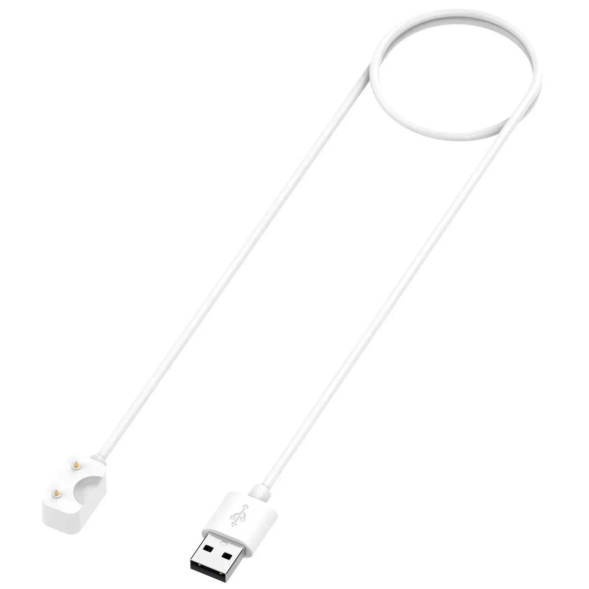 Samsung Galaxy Fit 3 Magnetic USB-C Charging Cable & Adapter Smartwatch Charging Cable Qme White USB-100cm