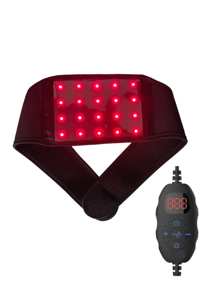20 LED Red Light Therapy Neck Belt 660nm 850nm Wearable Wrap Light Therapy Belt Qst