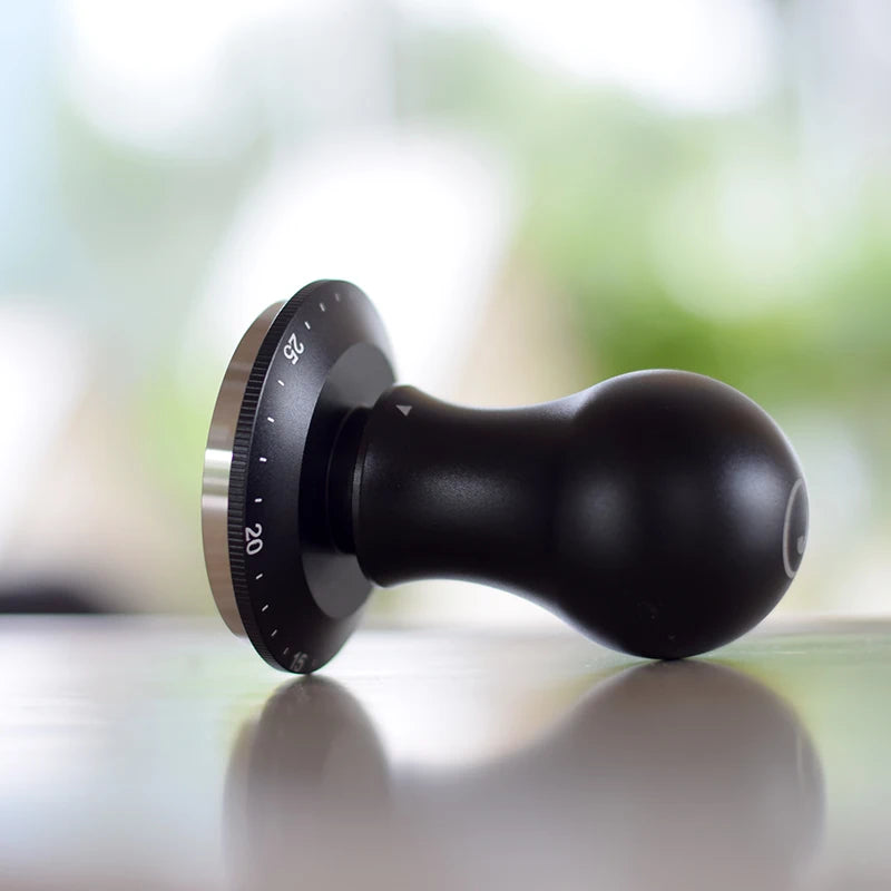 Jaffee 58.5mm Adjustable Espresso Tamper – Anti-Bias Waffle Base Espresso Tamper Qst