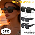 VOPHA Oversized Cat Eye Polarized Sunglasses UV400 Women Polarized Sunglasses Qst 3PC