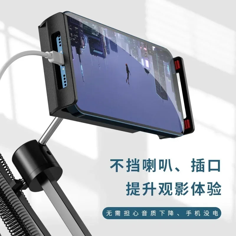 360° Rotating Tablet & Phone Stand – Aluminum Bed & Desk Mount Tablet Phone Stand Qme