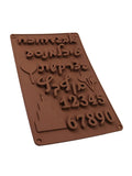 3D Hebrew Letters & Arabic Numbers Silicone Chocolate Mold Silicone Baking Mold Qme 1pc