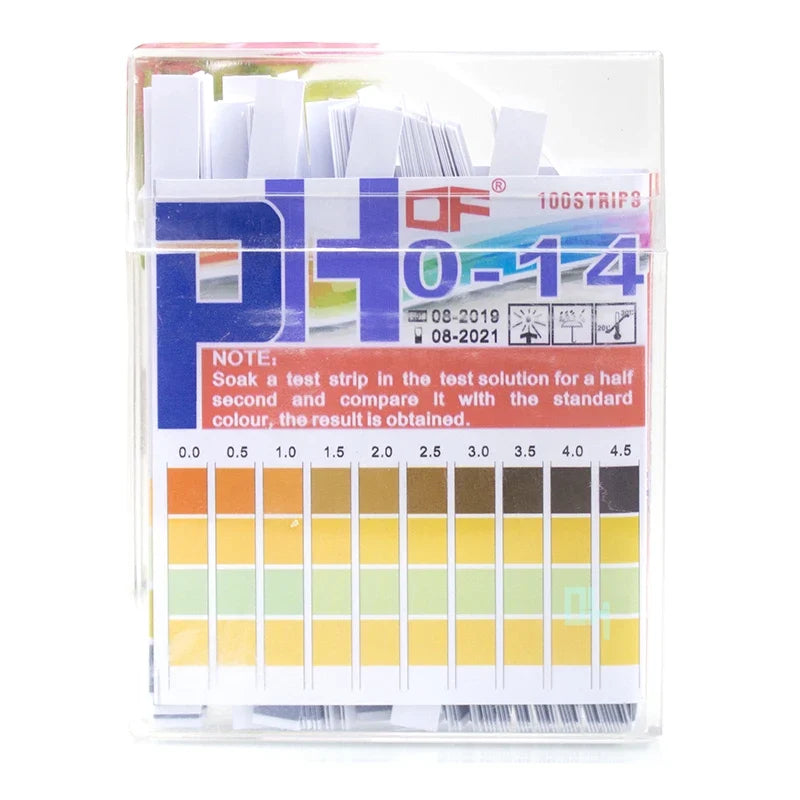 pH 0-14 Test Strips – 100pc Litmus Paper Indicator pH Test Strips Qme