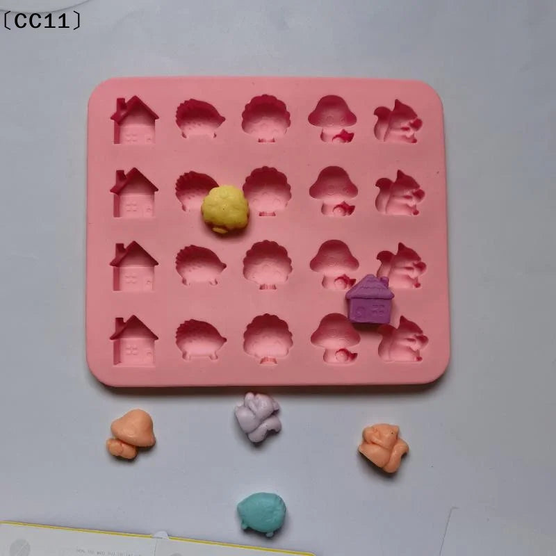Silicone Baking Mold – Mushroom Hedgehog Squirrel House Silicone Baking Mold Qme