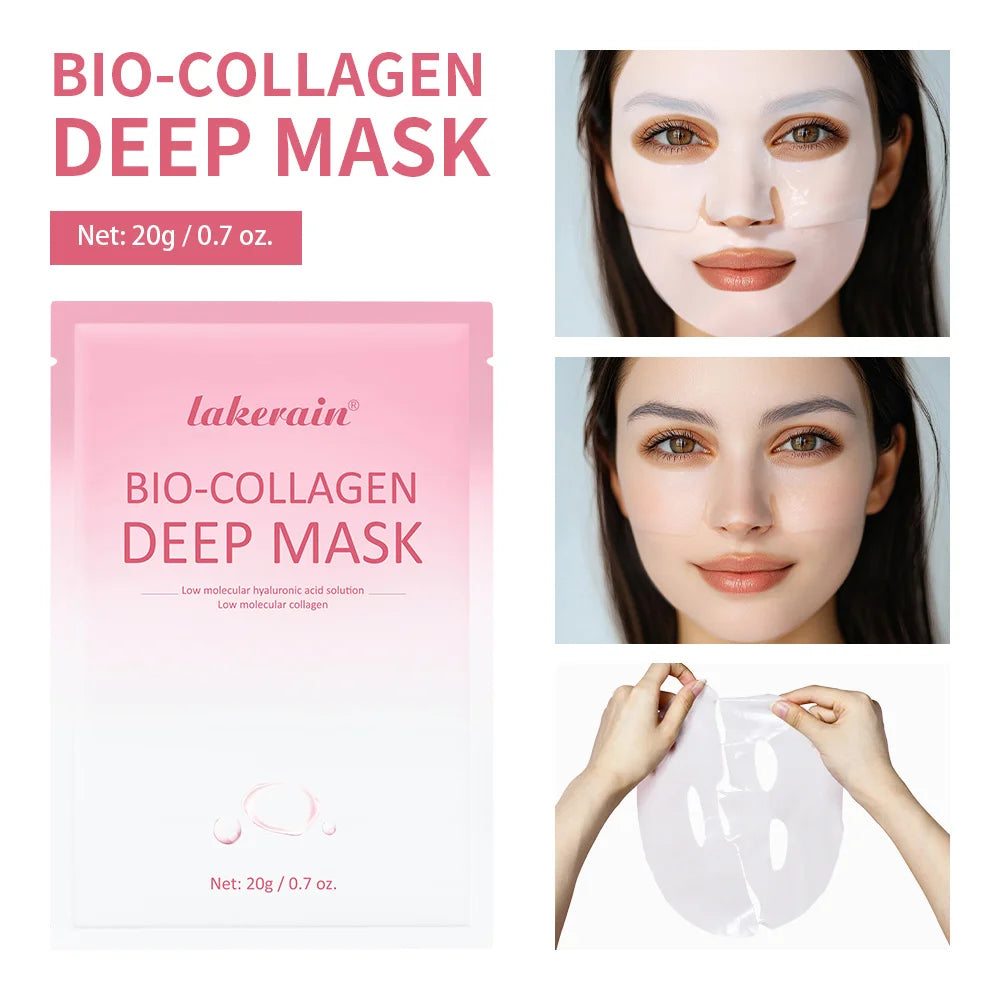 Lakerain Bio-Collagen Sleeping Mask – Hydrating Peel-Off Patch Sleeping Face Mask Qst 1pc