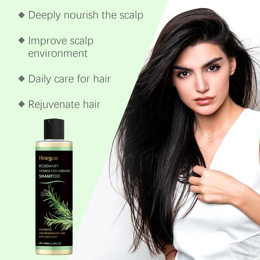 Hoegoa Rosemary Keratin Shampoo – Volumizing & Strengthening 100ml Keratin Shampoo Qst