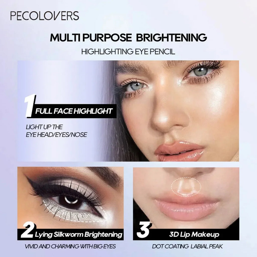 Brightening Sparkling Eye Corner Highlighter Shadow Stick | Qme Eye Highlighter Stick Qme