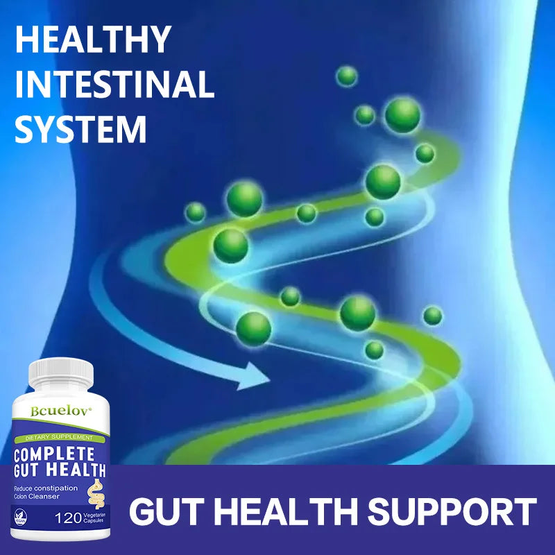 Gut Health Capsules – Senna Leaf, Ginger & Dandelion Root Digestive Supplement Qst