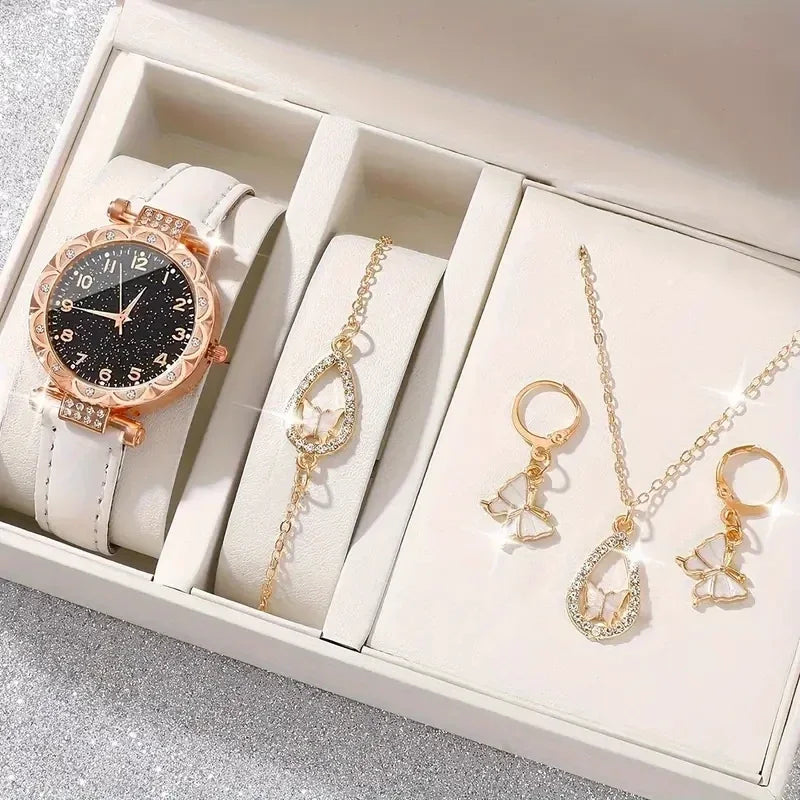 Women's Rhinestone Quartz Wristwatch – Elegant Luxury Watch Women's Fashion Watch Qme WHITE