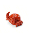 Crab-Shaped Ceramic Ashtray with Lid | Cute Home & Office Decor Ceramic Ashtray Qme 1pc