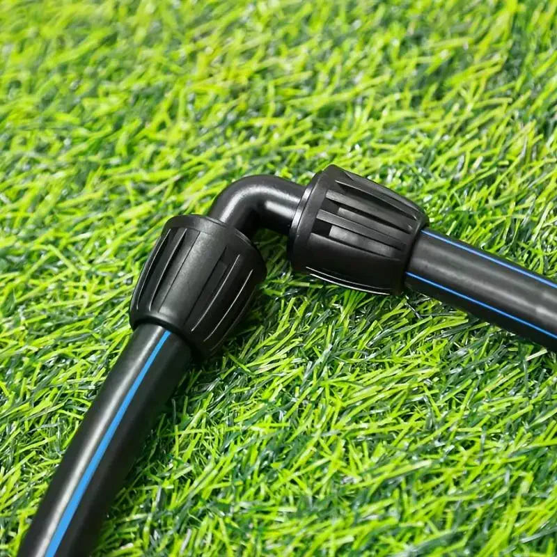 1/2-Inch Drip Irrigation Elbow Connector with Lock Nut Irrigation Elbow Fitting Qme