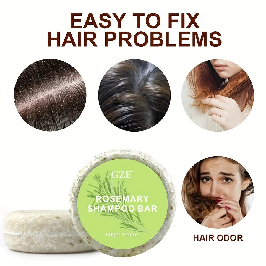 GZE Rosemary Shampoo Bar – Deep Cleansing & Oil Control Shampoo Bar Qme