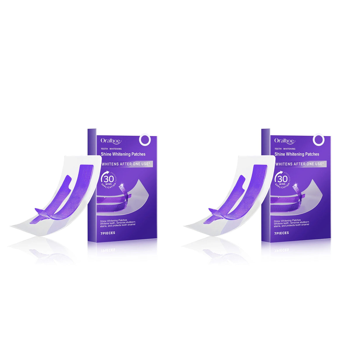 Oralhoe Teeth Whitening Strips – Natural Gel, 7/14/21 Pcs Teeth Whitening Strips Qst 14pieces boxed