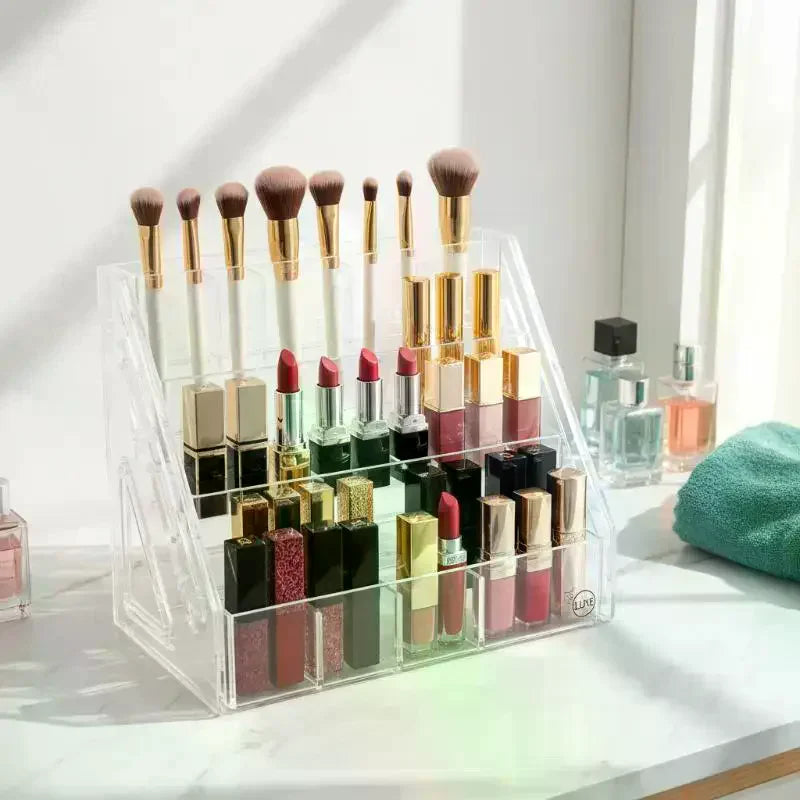 Acrylic Desk Organizer 3/4/5 Tier Pencil & Marker Holder Desk Pencil Organizer Qme