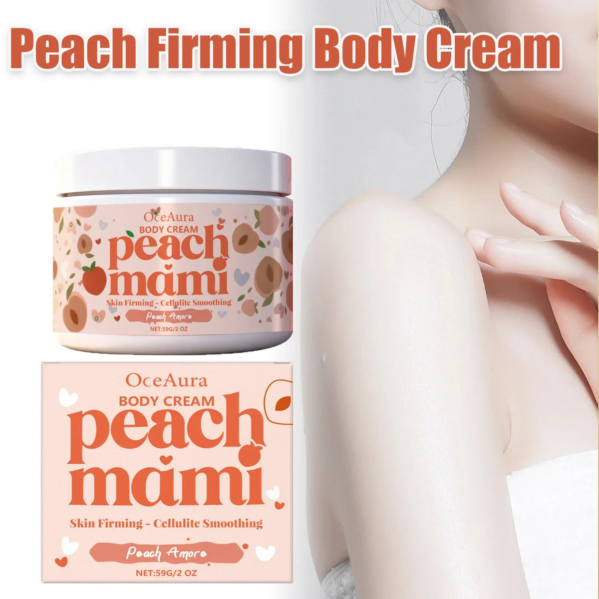 Peach Firming Body Cream – Tightening, Lifting & Moisturizing Firming Body Cream Qme