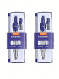 Precision Compass Set with Replaceable Tips – Drawing & Mapping Drawing Compass Set Qst Two-Blue