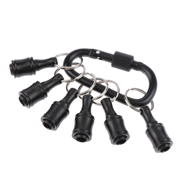 Keychain Hex Screwdriver Bit Holder & Drill Adapter Screwdriver Bit Holder Qme
