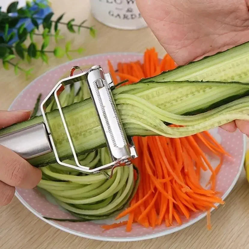 Double-Head Stainless Steel Vegetable & Fruit Peeler Grater Vegetable Peeler Grater Qme Default Title