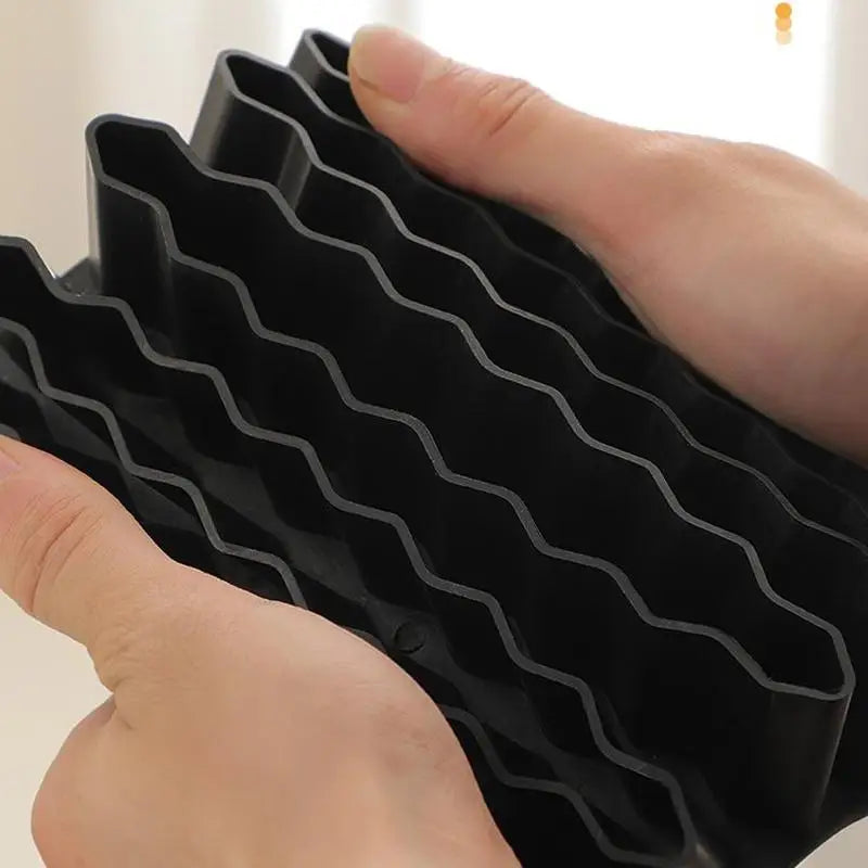 Silicone Wave Pen & Brush Holder – Desktop Organizer Desk Pen Holder Qst