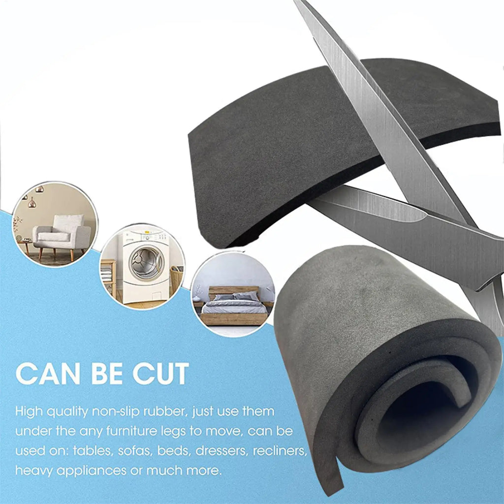 Non-Slip Cuttable EVA Furniture Rail Pads for Sofa & Chair Furniture Grip Pads Qme
