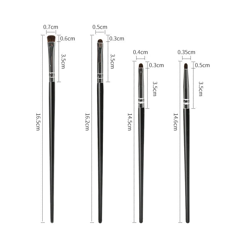 Precision Small Eyeshadow Brush – Pony Hair Detail Eye Brush Eyeshadow Brush Qme Black China Mainland