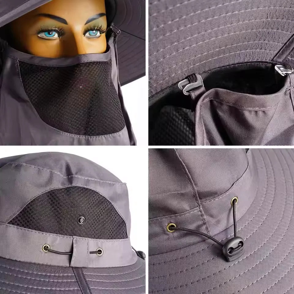 UV Protection Fisherman Bucket Hat – Unisex Breathable Sun Hat Bucket Sun Hat Qst