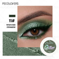 Glazed Midnight Blue Eyeshadow Palette – Pearly Lustre Waterproof Eyeshadow Palette Qme 11