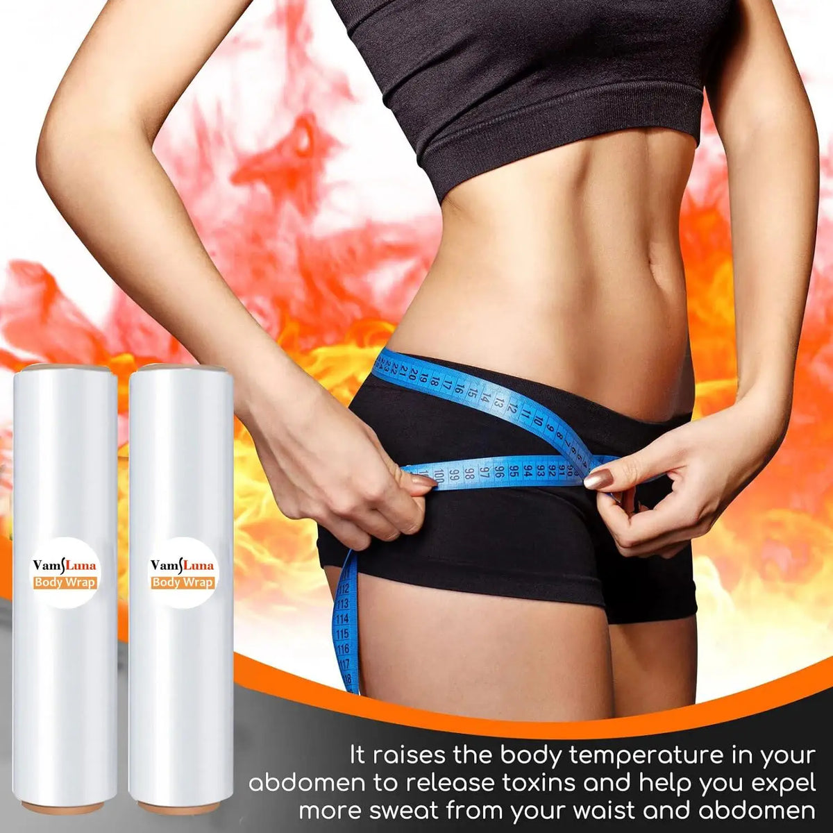 Sauna Wrap Slimming Belt – Waist, Belly, Arm & Leg Shaper Sauna Slimming Belt Qst