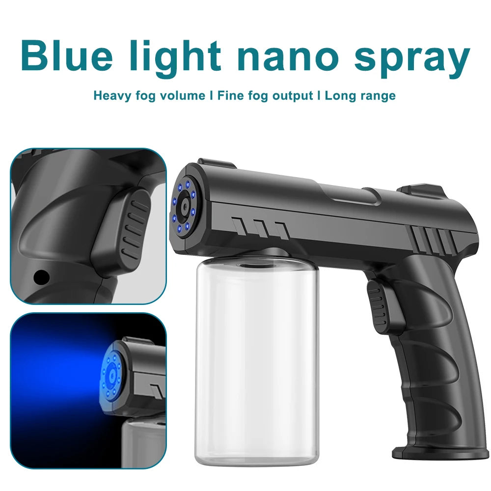 280ml Wireless Nano Mist Sprayer USB Blue Light Electric Electric Mist Sprayer Qst