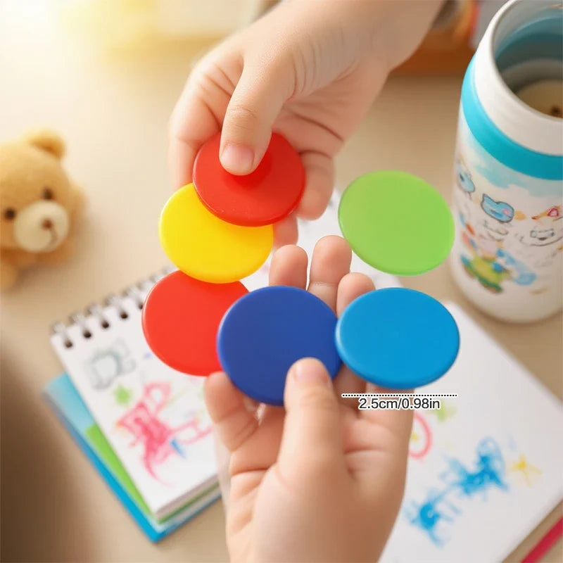 Montessori Bingo Chip Markers – Plastic Math Learning Toy Math Learning Toy Qme