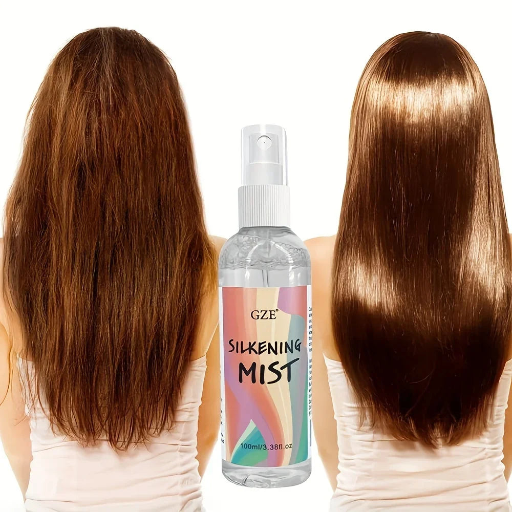 GZE Silk Therapy Hair Silkening Spray – Thermal Shield Hair Silkening Spray Qme