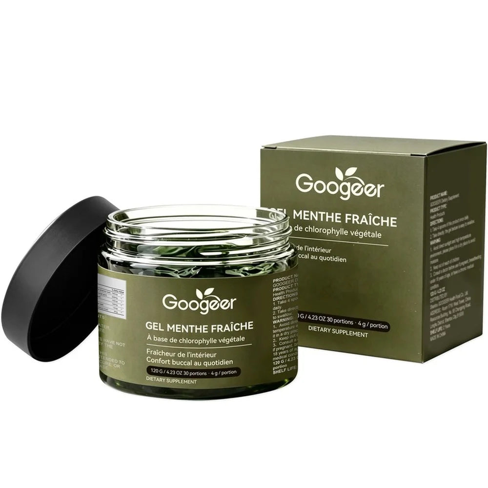 Googeer Green Tea Oral Gel – Fresh Breath, 30 Servings Oral Freshness Gel Qst 1 Bottle 120 g