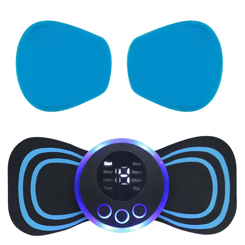 Reusable Silicone Gel EMS Electrode Pads – 1 Pair Body Patches Electrode Gel Pads Qme
