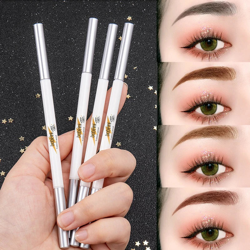Waterproof Dual-Ended Eyebrow Pencil & Brush – 6 Colors Eyebrow Pencil Qme