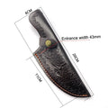 Swayboo PU Leather Knife Sheath for Fixed Blade – Camping Knife Sheath Qst Arc