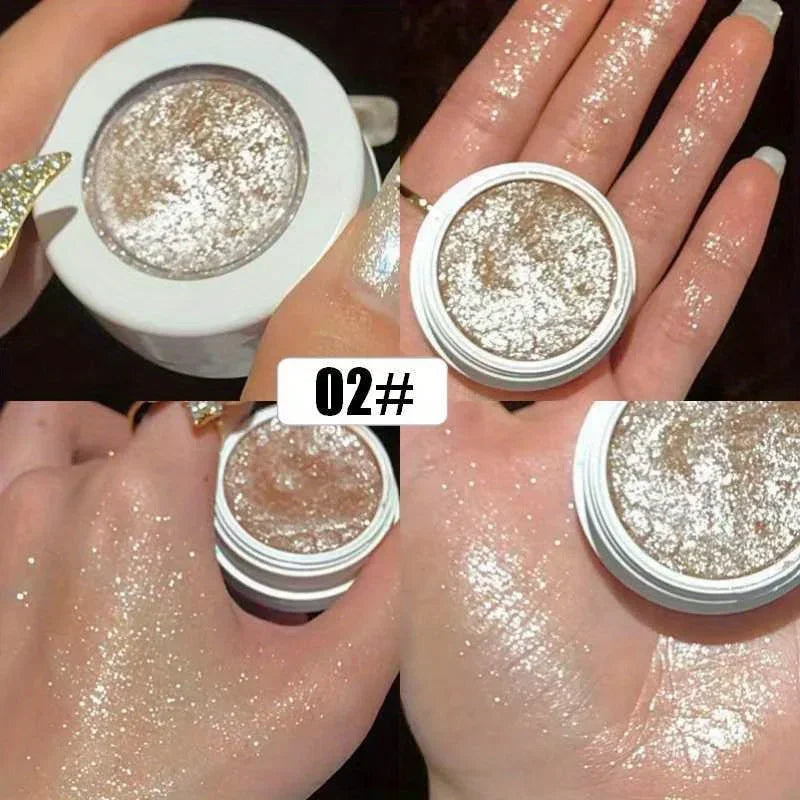Shimmer Glitter Highlighter Gel – Face & Body Glow | Qme Face & Body Highlighter Qme