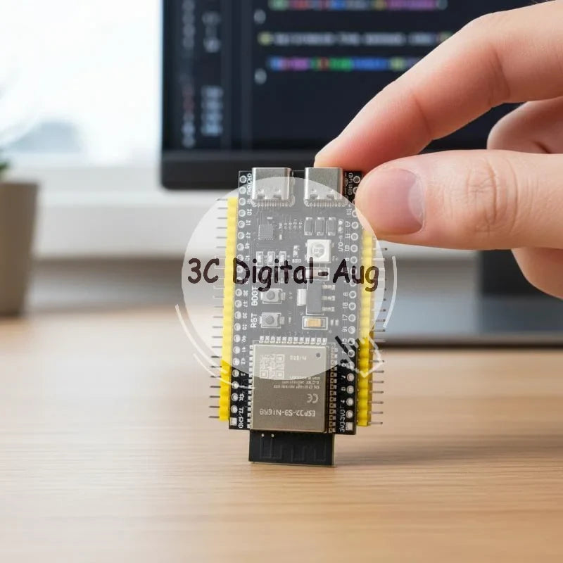 ESP32-S3 Dual Core Dev Board | WiFi & Bluetooth 5 | 240MHz Microcontroller Dev Board Qme