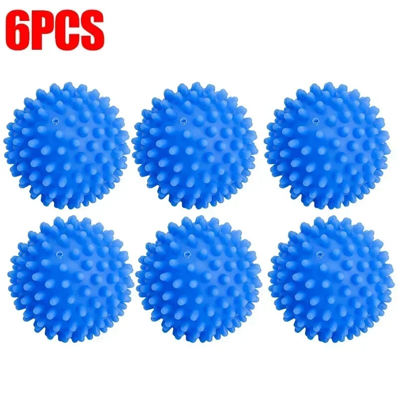 Reusable Anti-Winding Laundry Dryer Balls | 11 Colors, 6.5cm Laundry Dryer Balls Qme Blue 6pcs