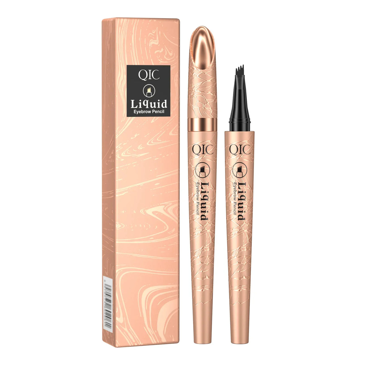 4-Tip Waterproof Liquid Eyebrow Pen – Long-Lasting Brow Makeup Liquid Eyebrow Pen Qme