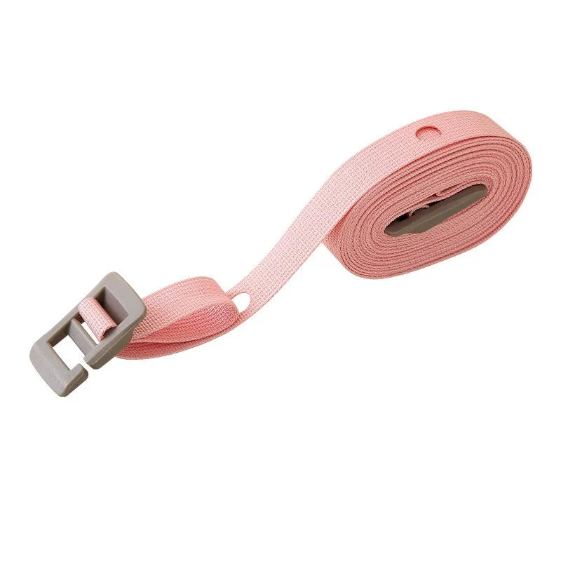 Travel Clothesline 11.5FT Retractable Non-Slip Nylon | No Clips Retractable Clothesline Qme Pink