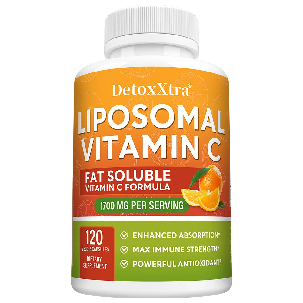 ZENVITALIZE 1700mg Liposomal Vitamin C – Immunity & Skin Support Vitamin C Supplement Qst 120 count-1 bottle