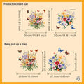 Patterned Bathroom Toilet Stickers – Self-Adhesive PVC Decor Bathroom Wall Sticker Qme 4