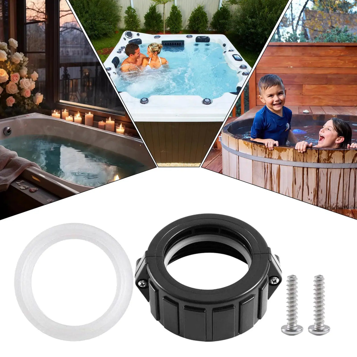 Spa Heater Split Nut Hot Tub Plumbing Replacement Part Plumbing Replacement Part Qme