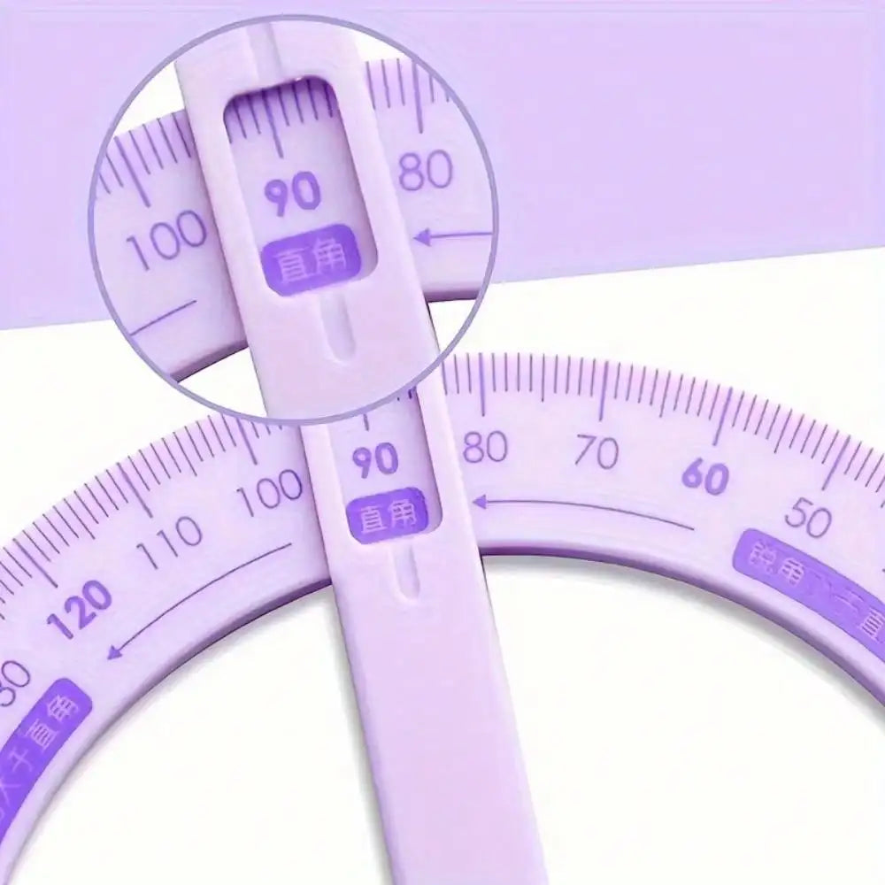 360° Multifunctional Geometric Angle Measuring Ruler – ABS Geometric Measuring Ruler Qst