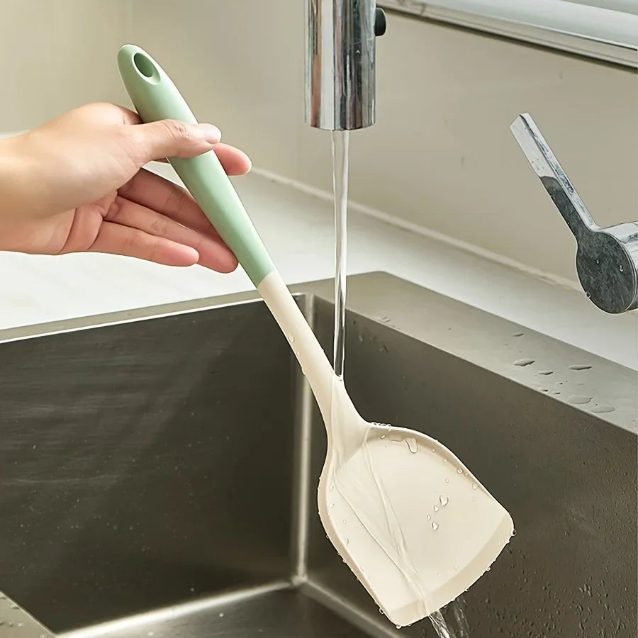 Non-Stick Safe Frying Pan Spatula | Dishwasher Safe & Ergonomic Kitchen Spatula Qme