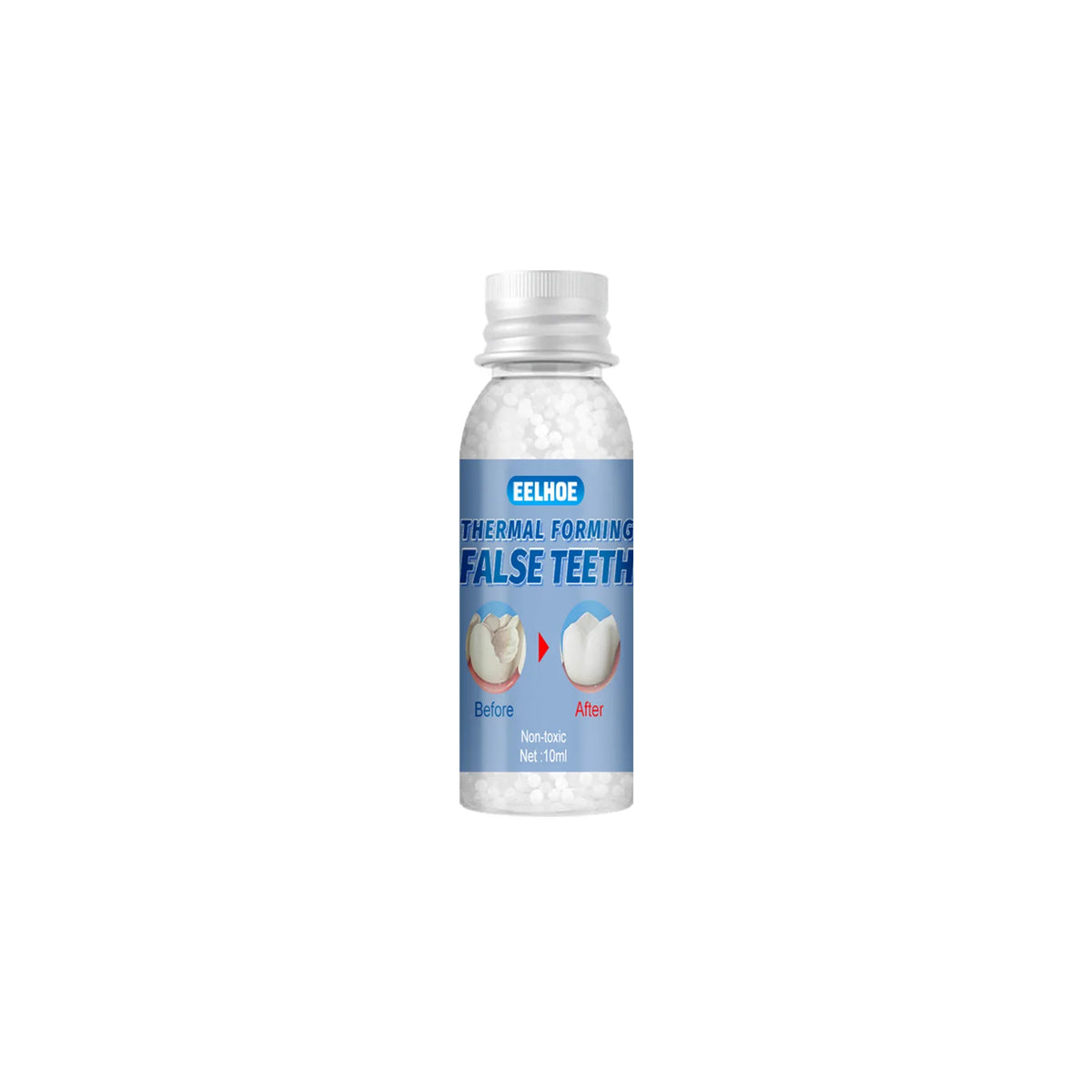 EELHOE Moldable Resin False Teeth & Temp Filling Material Temporary Dental Kit Qst 10ml