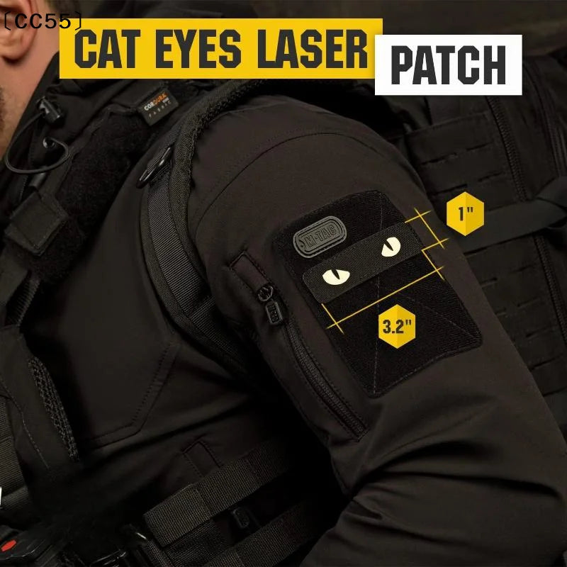 Cat Eyes Reflective Morale Patch – Hook & Loop Tactical Badge Morale Patch Qst
