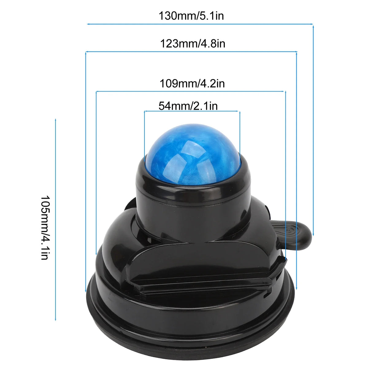 Wall Suction Cup Massage Roller Ball — 360° Rotation Wall Massage Roller Qme